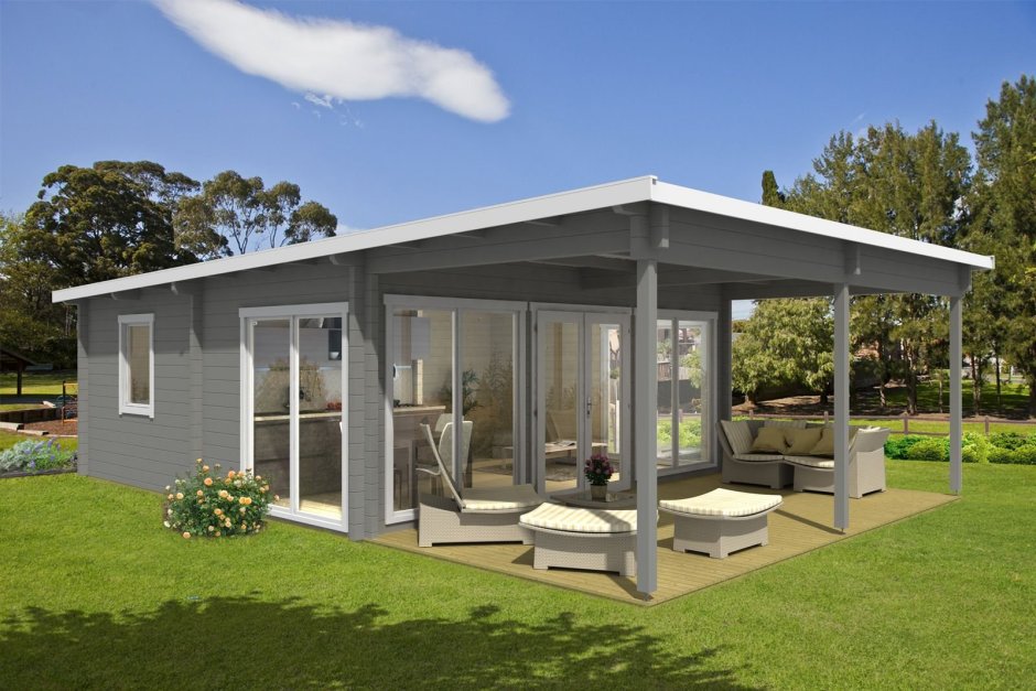 Летняя кухня с террасой