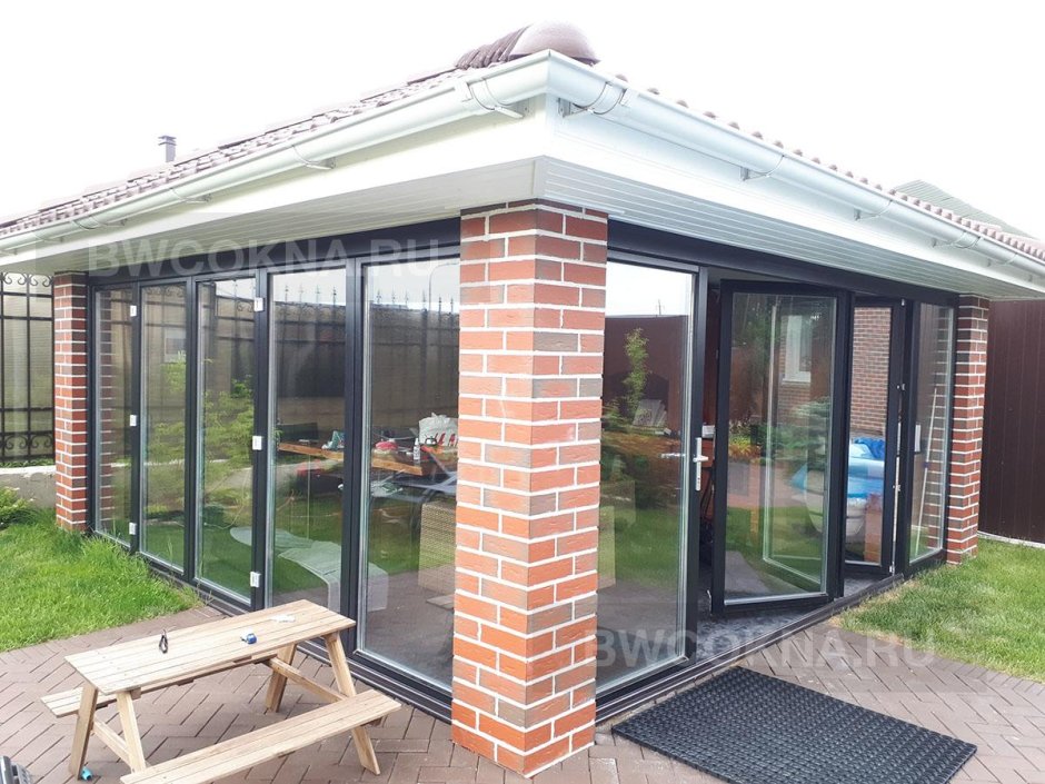 Алютех 100 остекление террасы