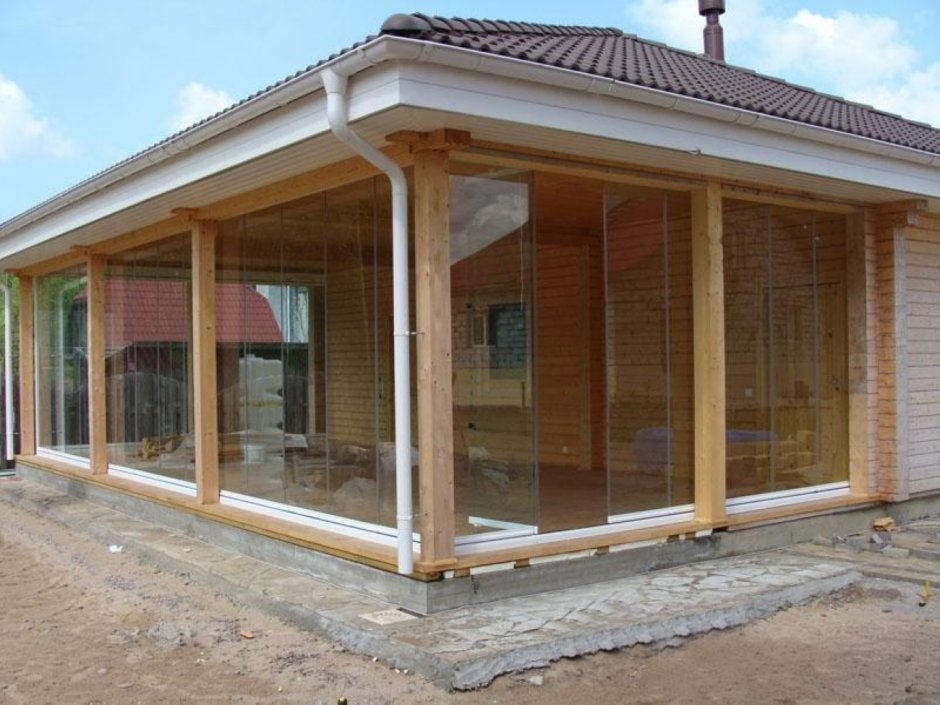 Остекление беседки