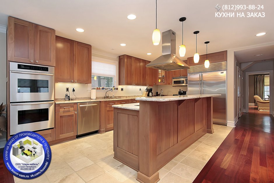 Двухуровневый островок на кухне