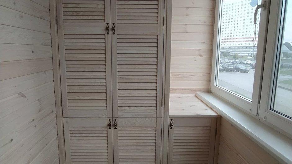 Шкаф на балкон вагонка