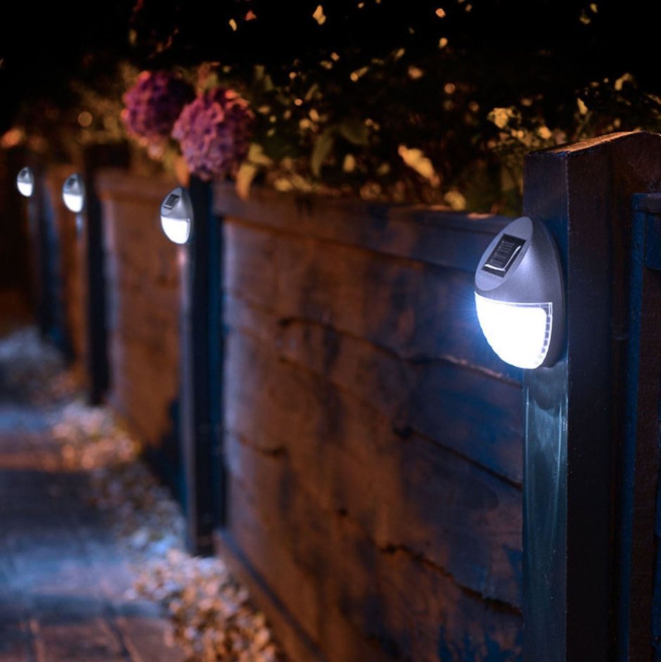 Забор с подсветкой