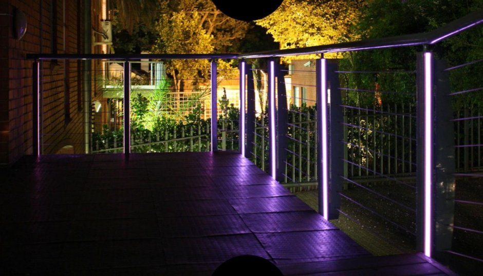 Подсветка ограждения