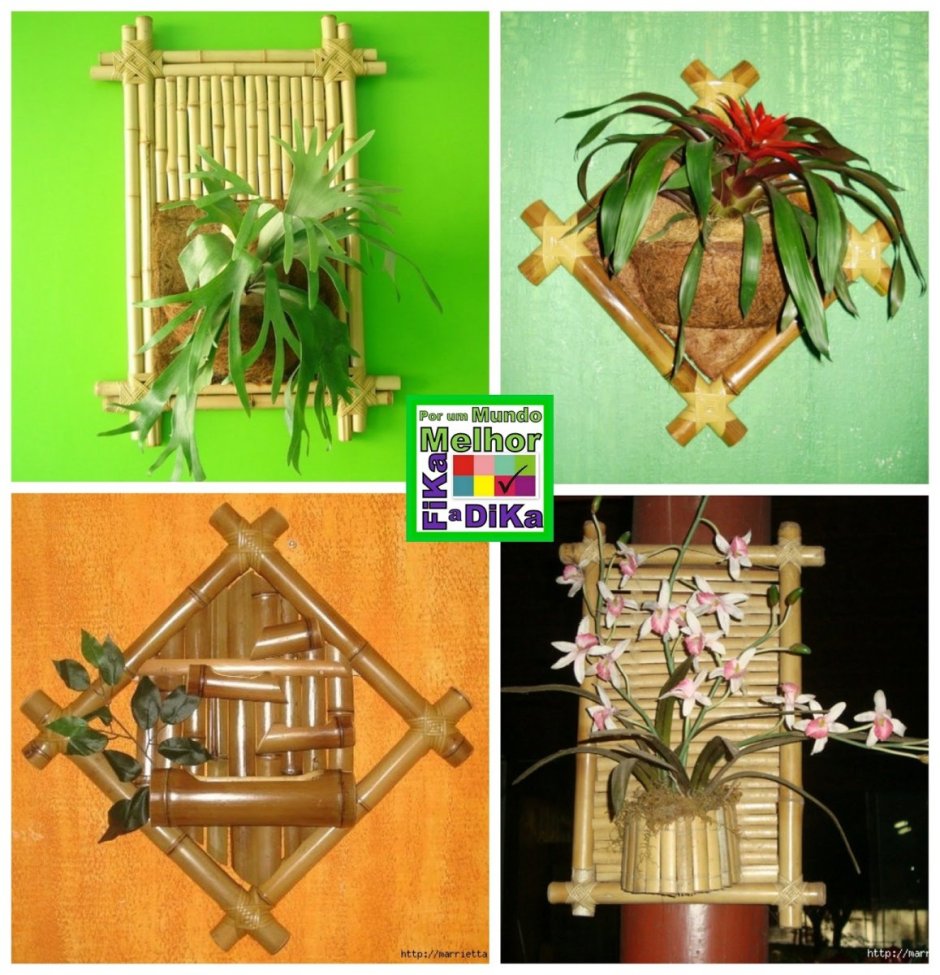 Поделки из бамбука на стену