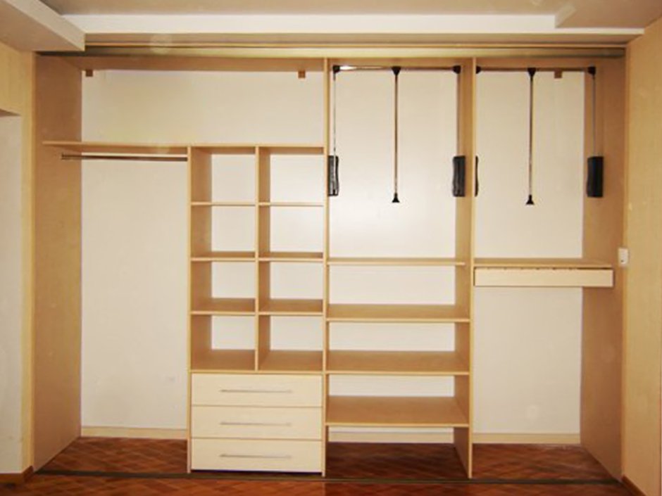 Гардеробные в нише