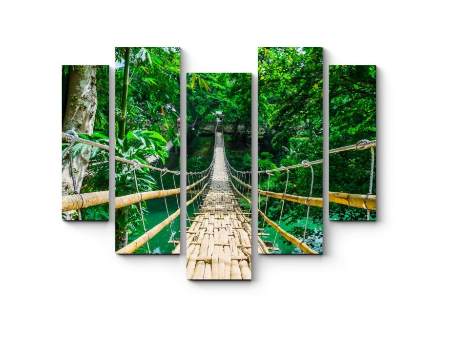 Панно из бамбука на стену