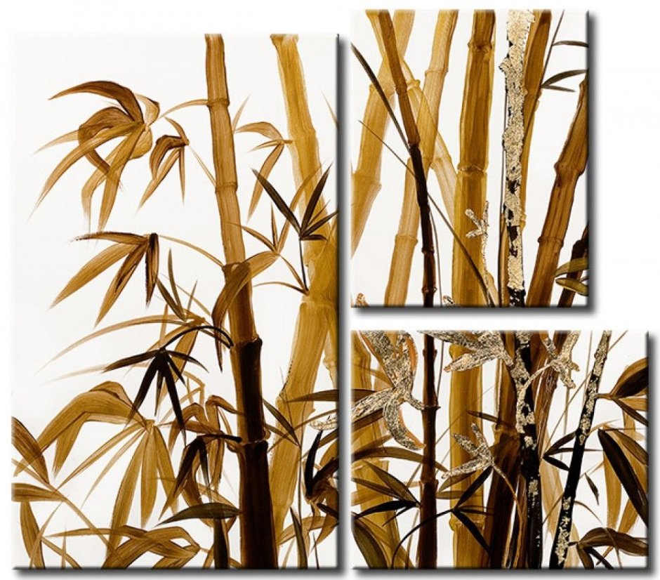 Панно из бамбука