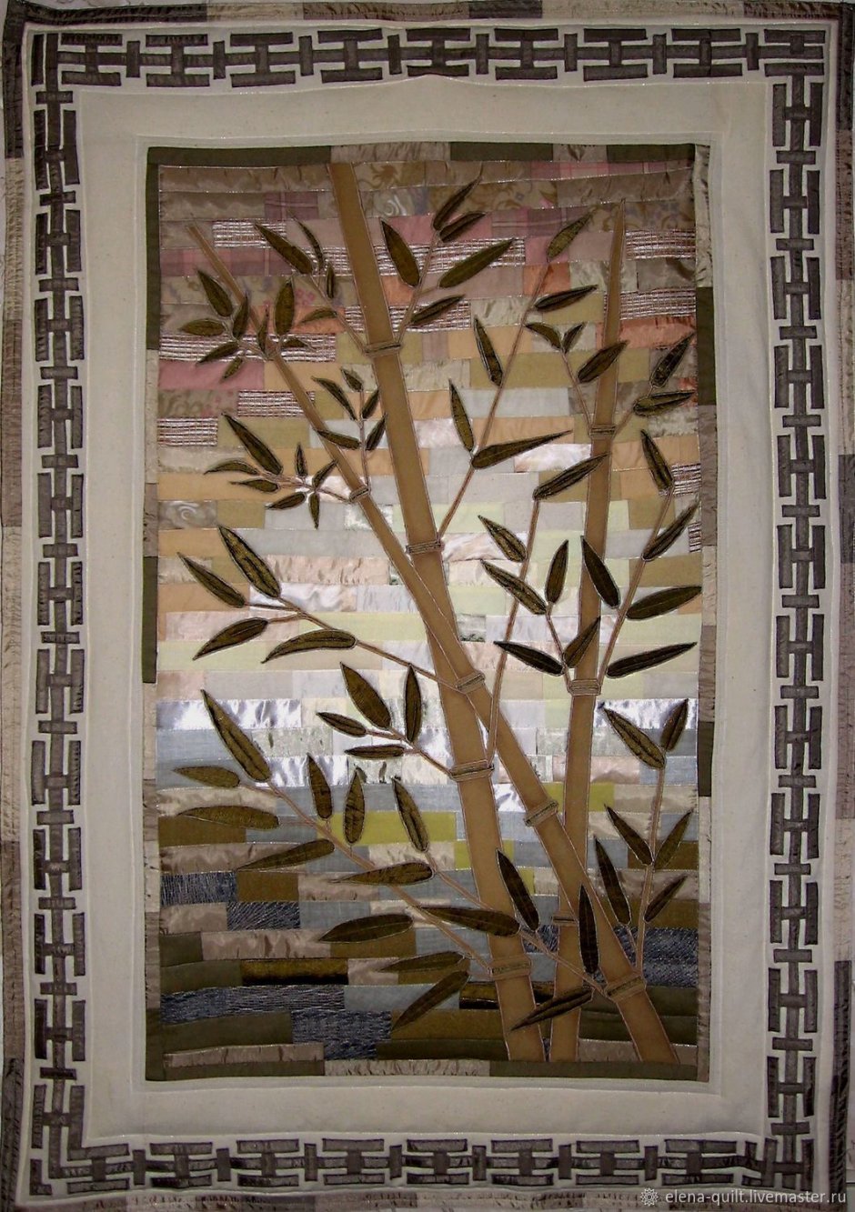 Роспись стен под бамбук в интерьере