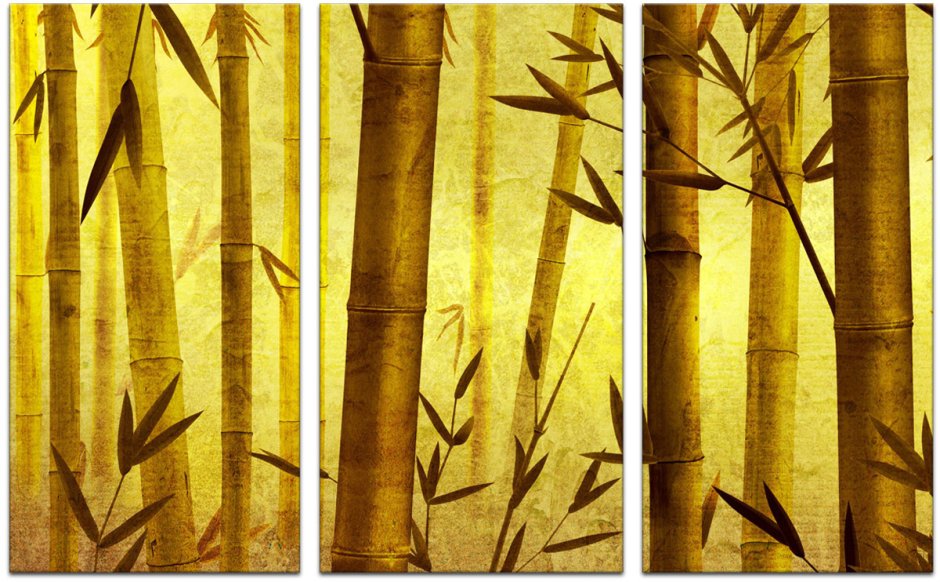 Панель бамбуковый лес в интерьере