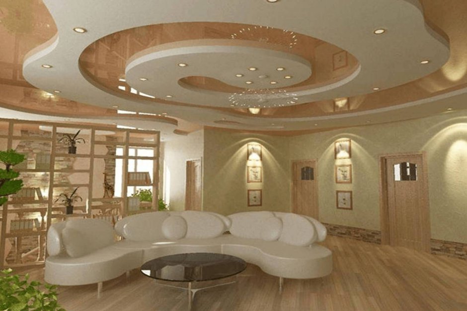 Потолок в гостиной