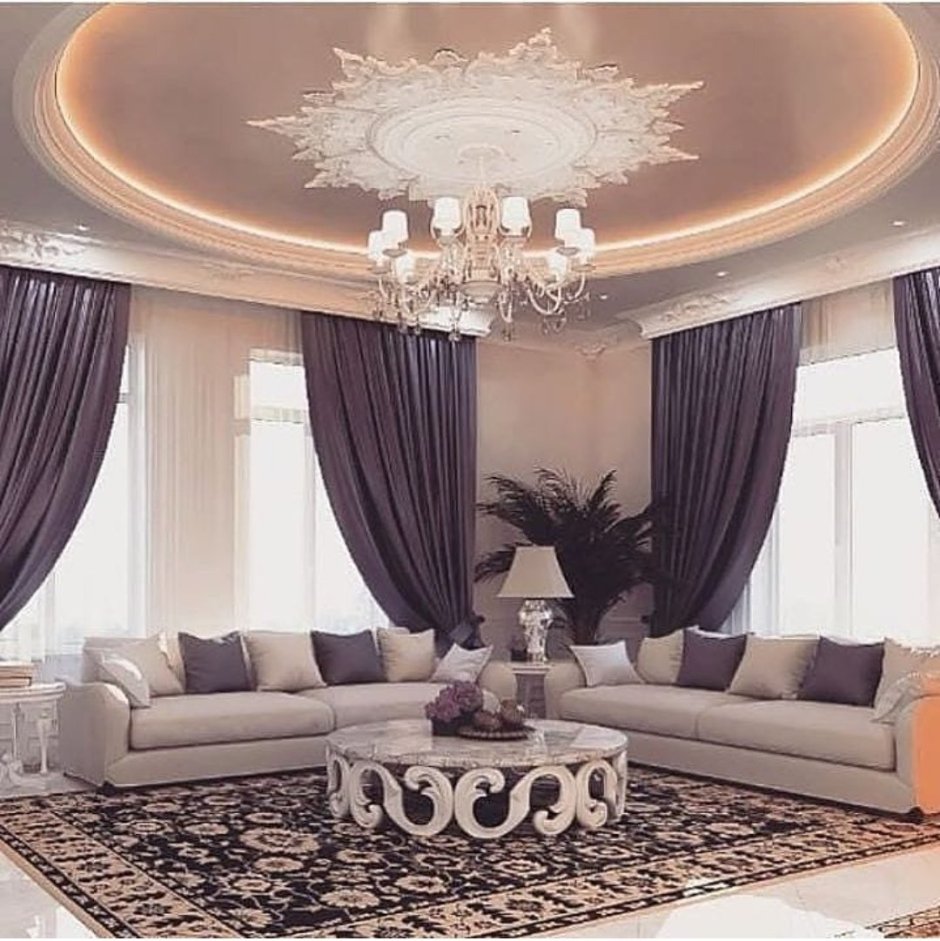 Потолок в гостиную