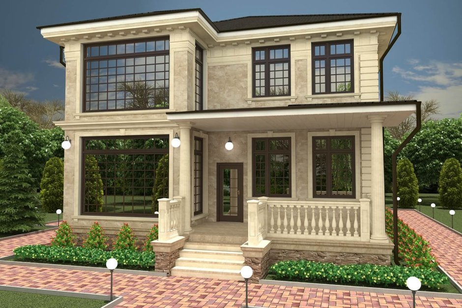 Коттедж из кирпича