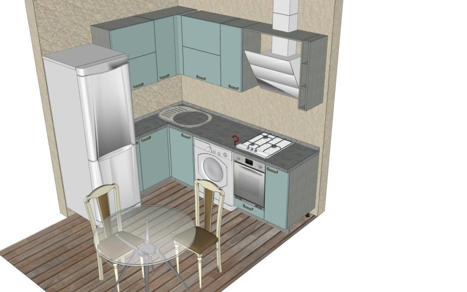 Проект кухни в хрущевке