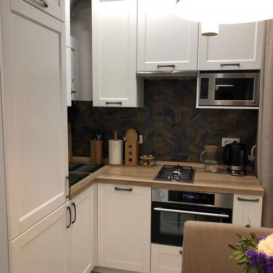 Кухни 5кв в хрущевке с газовой колонкой угловые 45 см