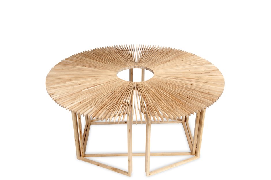 Параметрический стол круглый