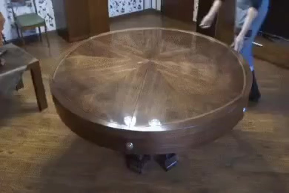 Стол трансформер раскладной круглый Пиланго d110