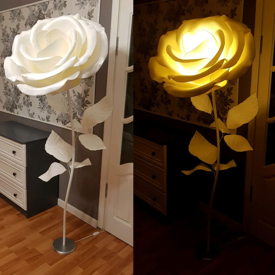 Торшер напольный роза