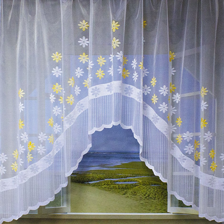 Тюль арка для кухни