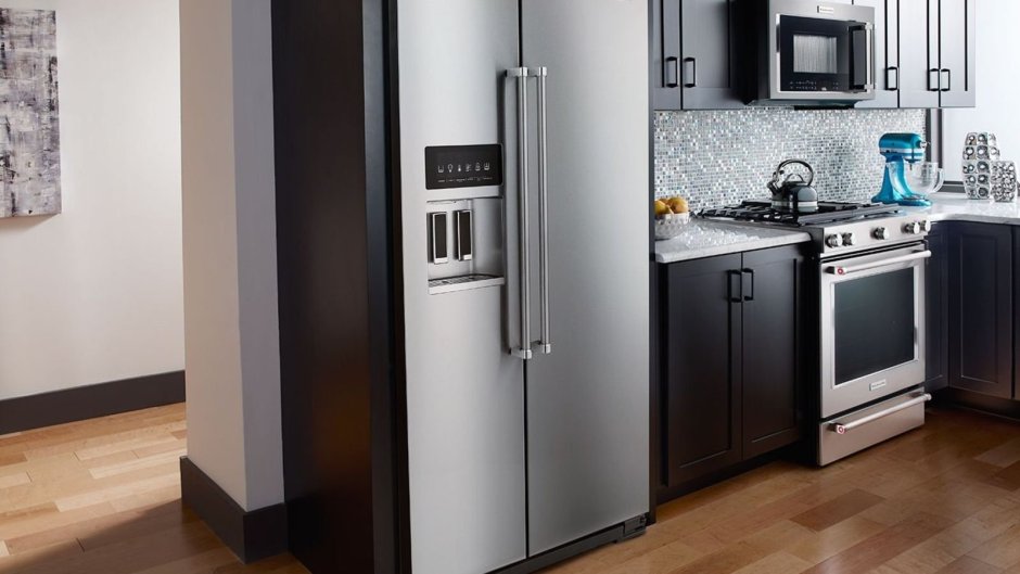 Кухня икеа встроенный холодильник