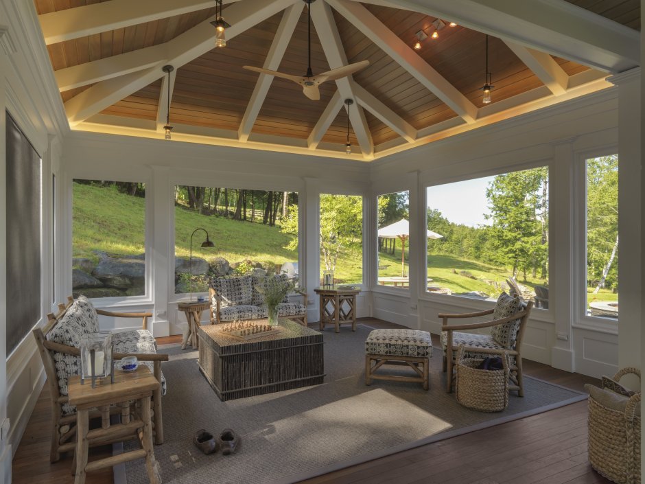 Потолок в беседке