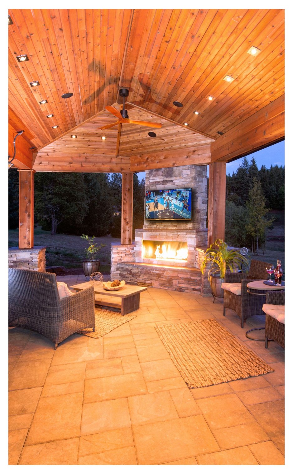 Потолок в беседке