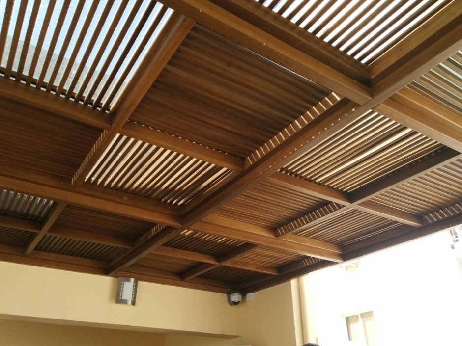 Потолок на летней веранде