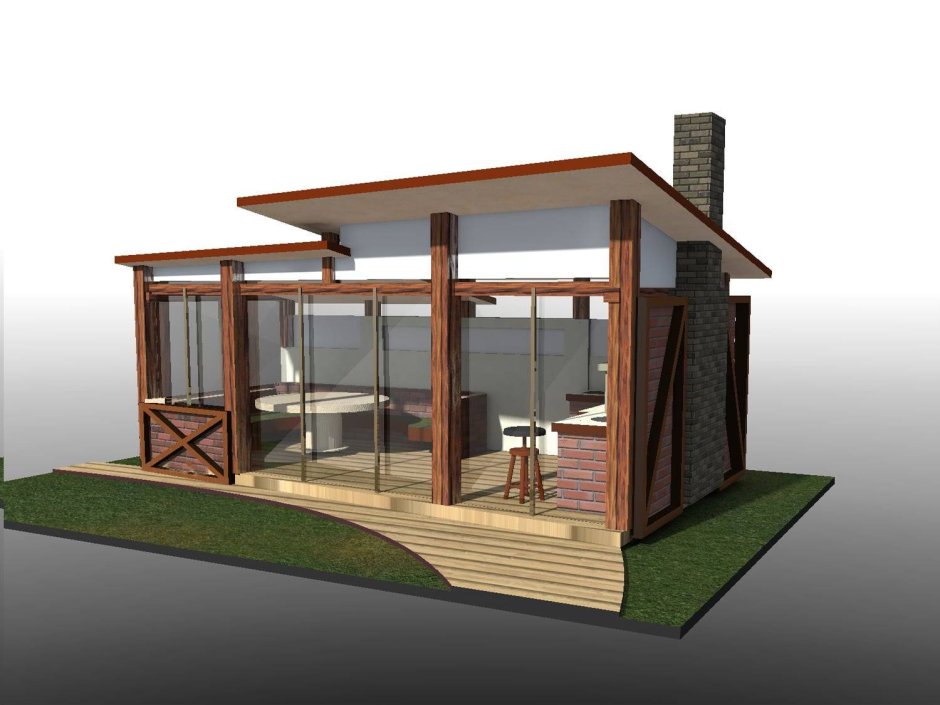 Беседка барбекю скетчап