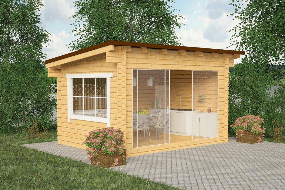 Летняя кухня на даче проекты