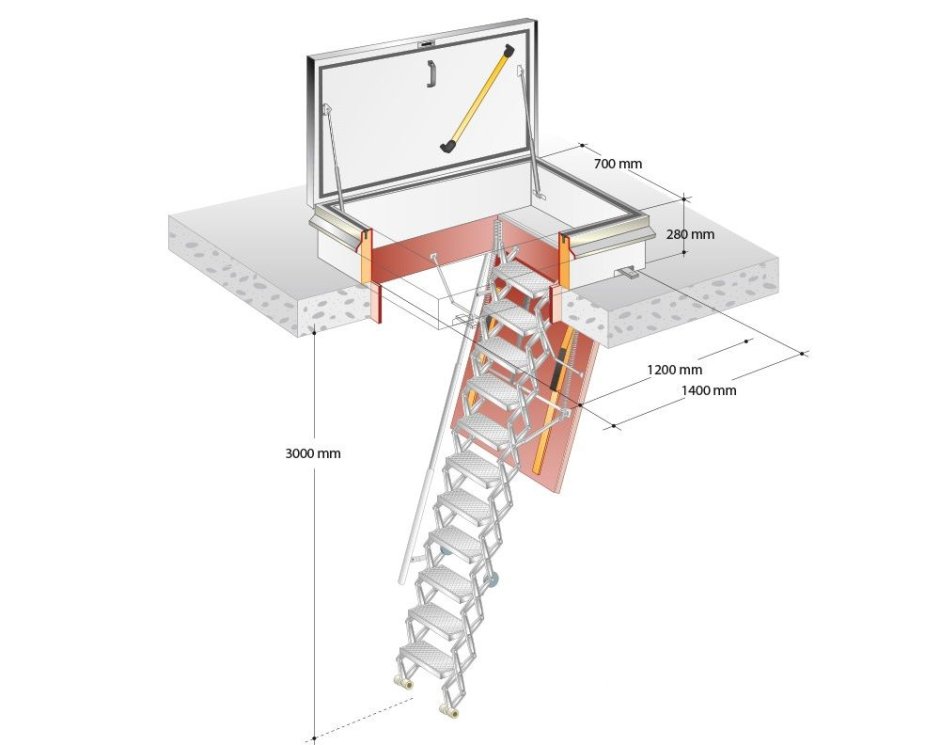 Люк напольный со скрытой петлей 600х600 для ревизионных приямков
