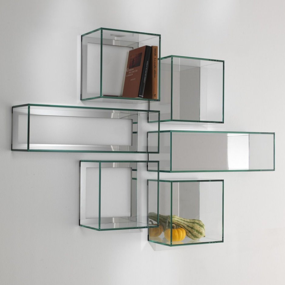Стеклянные полки