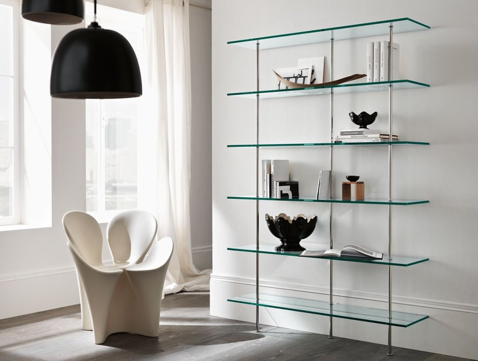 Стеклянные полки
