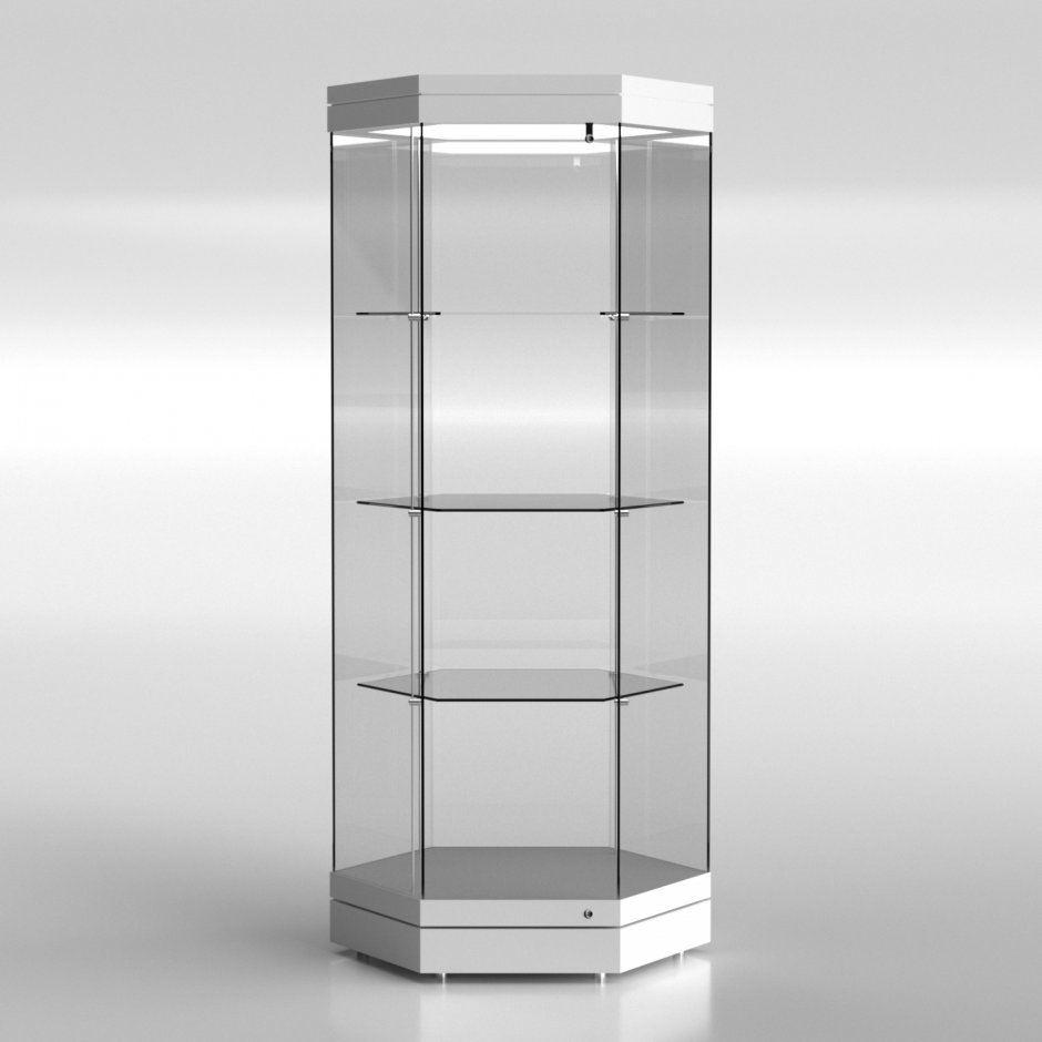 Шестигранная витрина сапфир