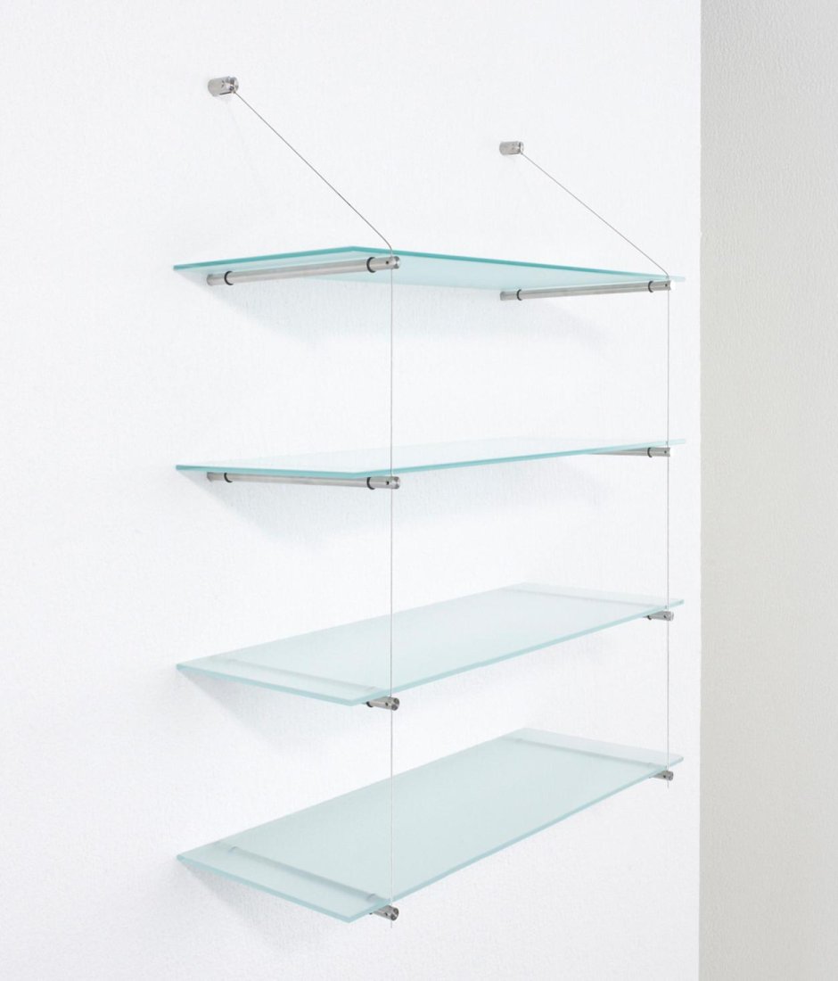 Стеклянные полки