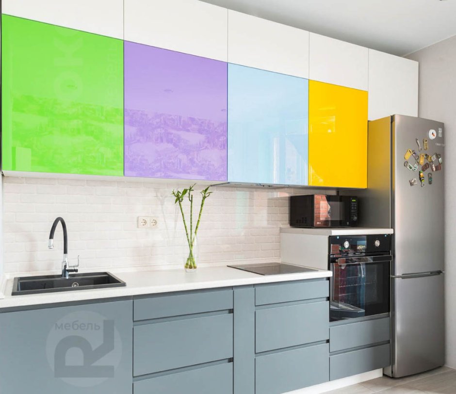 Кухня Алвик с интегрированными ручками