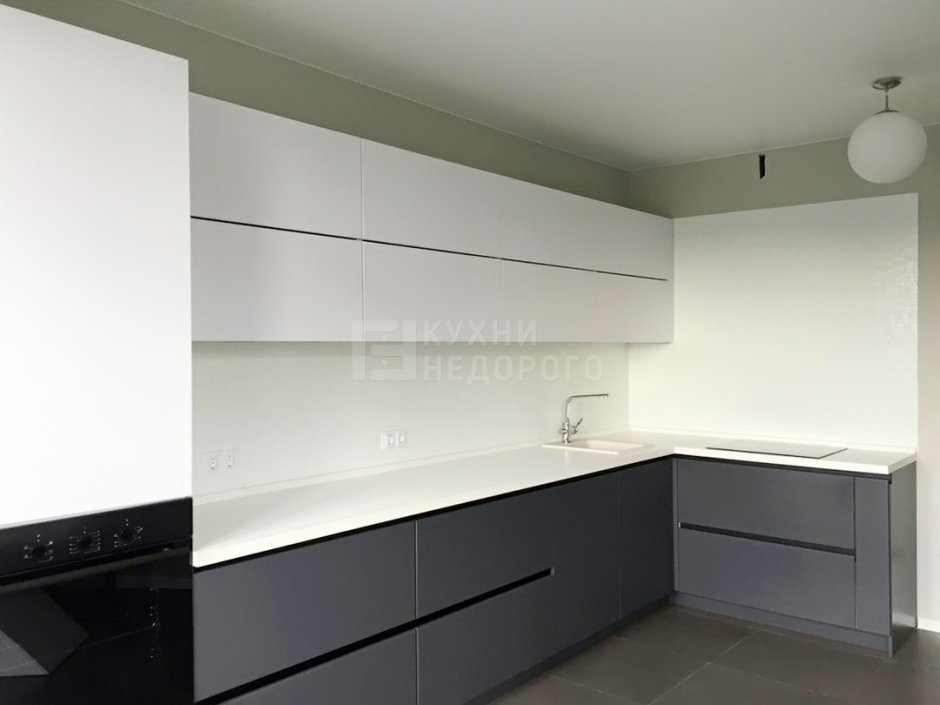 Кухня капучино с белым глянец