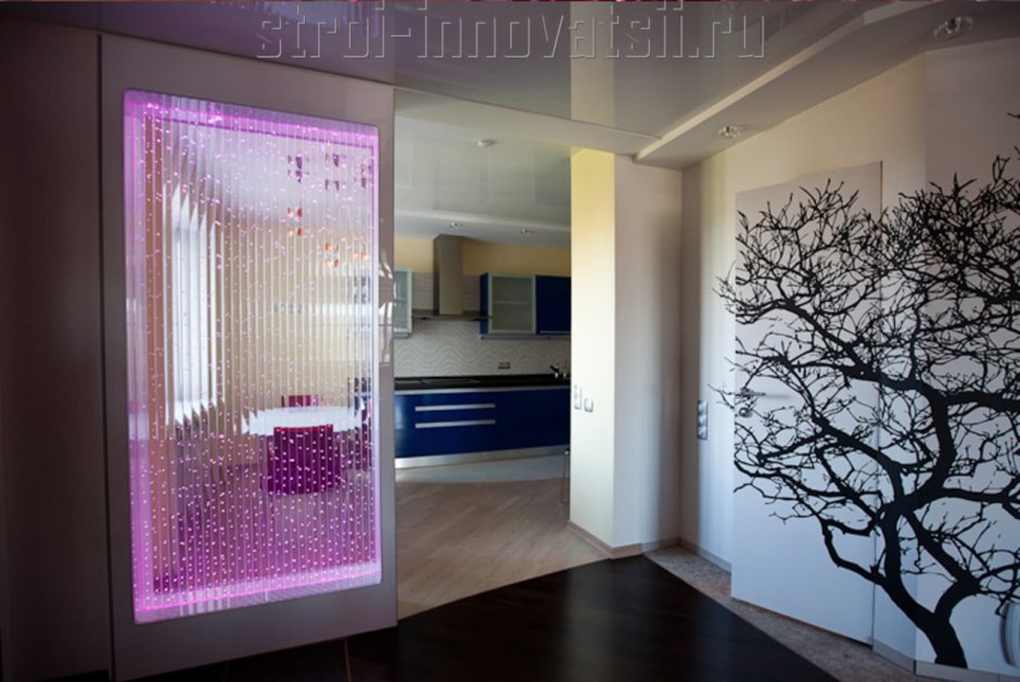 Пузырьковые панели в интерьере квартиры