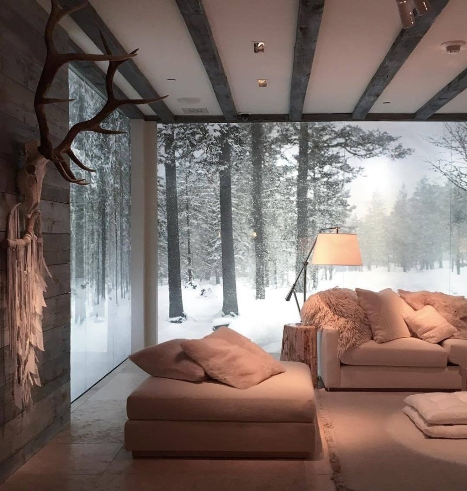 Загородный дом с панорамными окнами