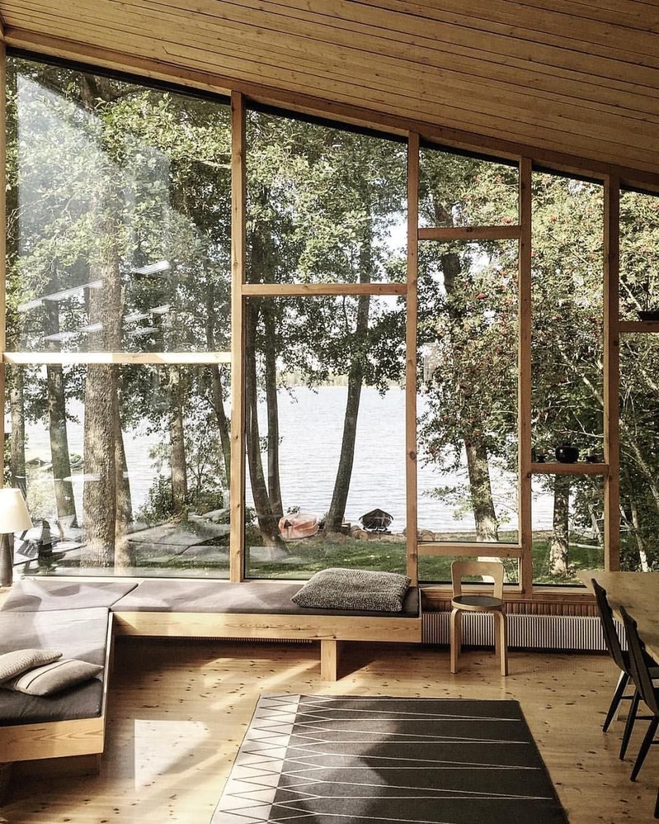 Веранда с видом на лес