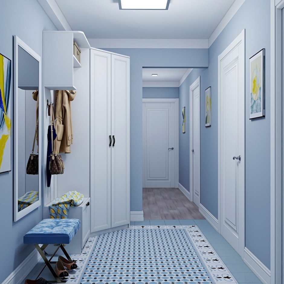 Синяя прихожая