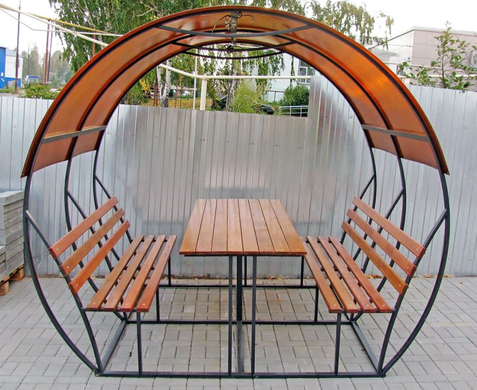 Беседка из профильной трубы