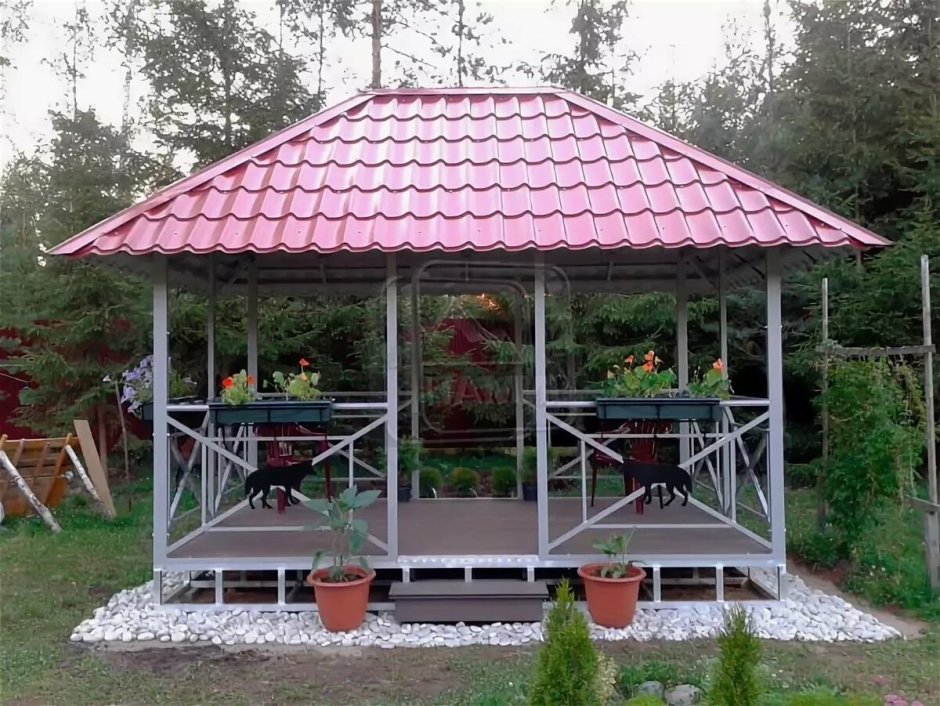 Беседка из металла