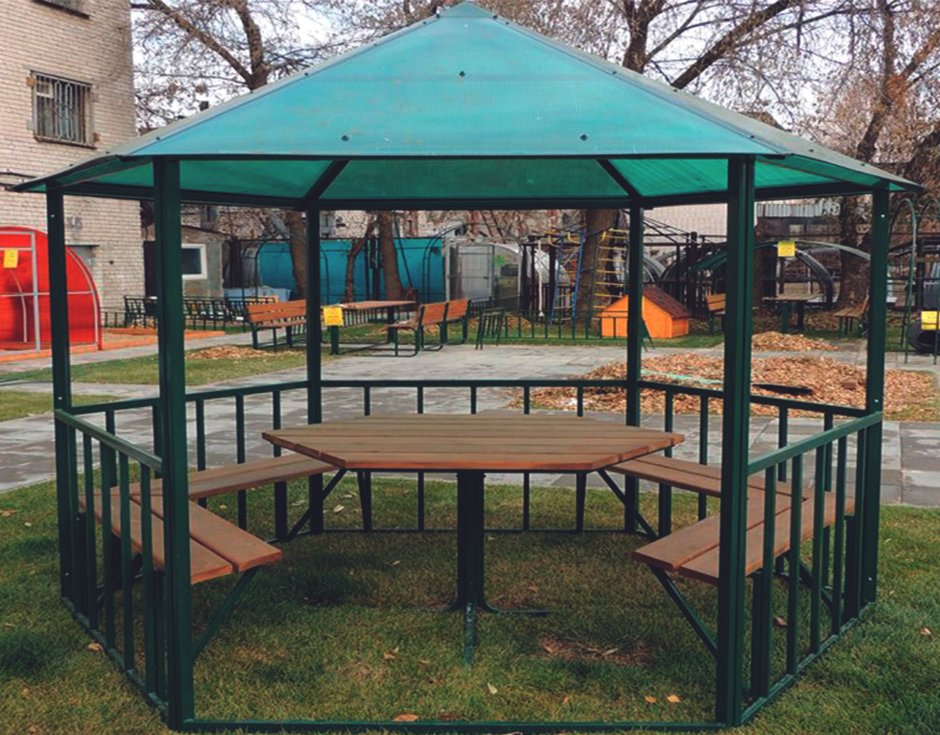 Беседка из профильной трубы