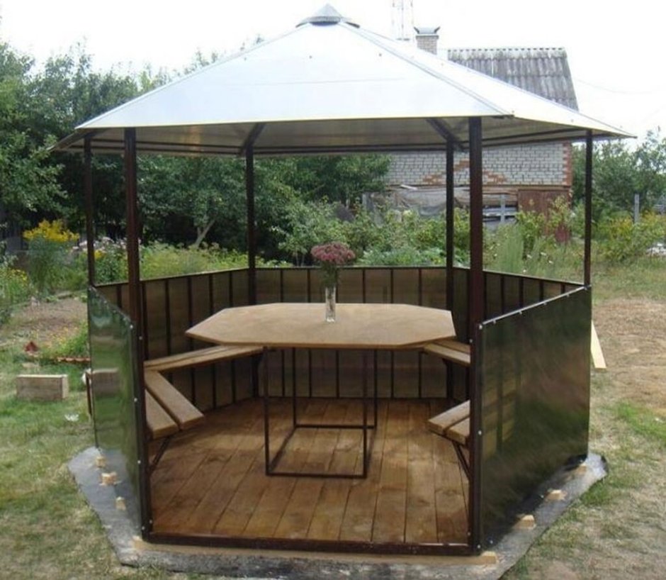 Беседка Дачная 2х2 металл