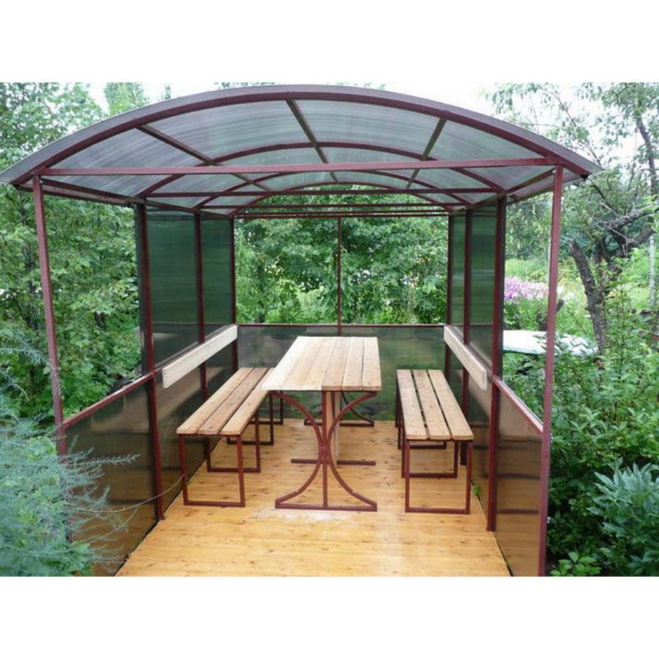 Беседка из поликарбоната