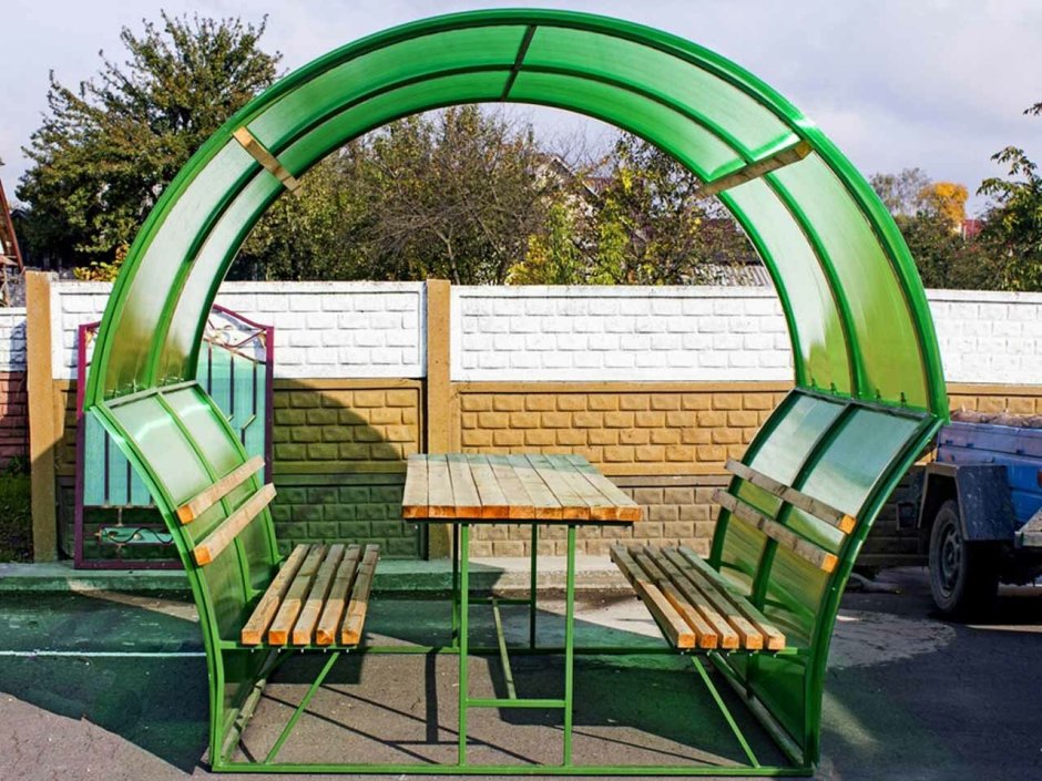 Беседки iz polikarbonata