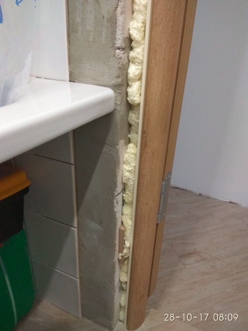 Дверные откосы в ванной