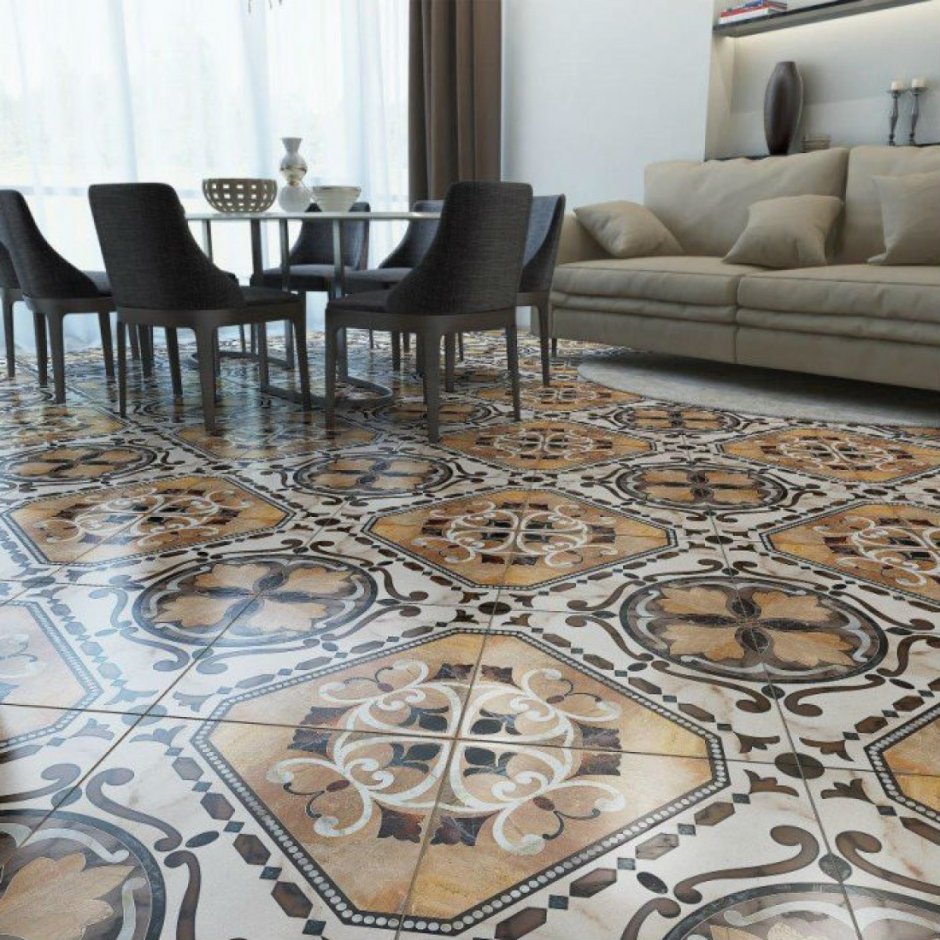 Напольная плитка 733262 Диамант бежевый