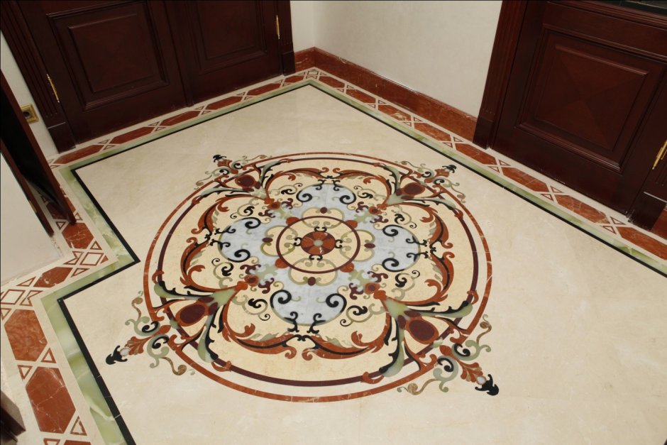 Панно напольное (розон) Клермон декор напольный