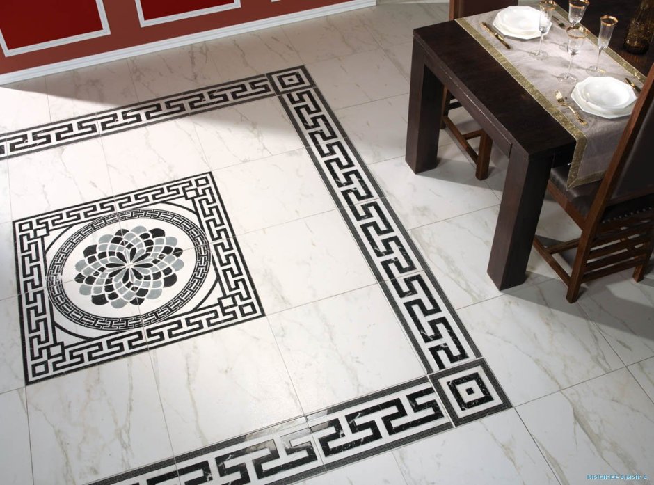Панно из плитки на пол