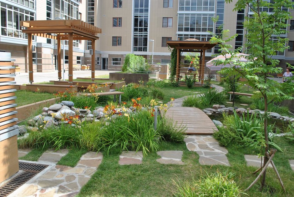 Благоустройство придомовой территории Москва